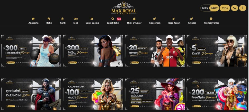 maxroyalcasino hoş geldin bonusu